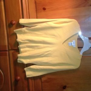 Yellow/ orange quarter sleeve sweater